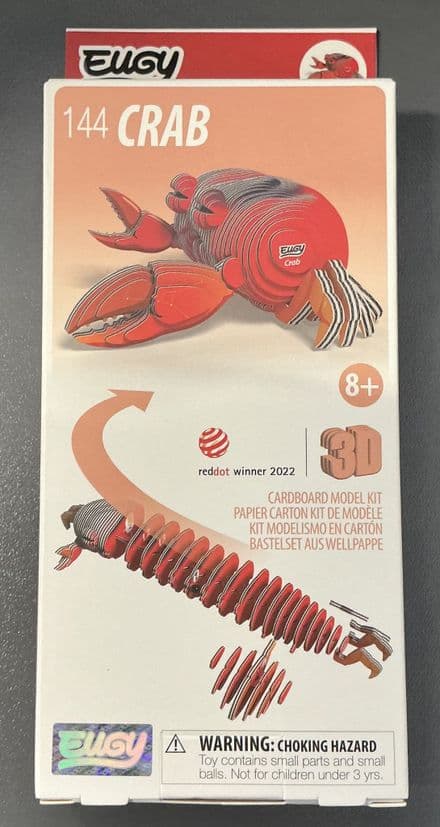 Crab Eugy 3D Cardboard Model Kit