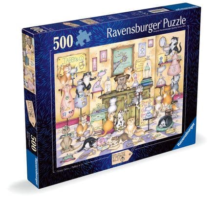 Crazy Cats Tabby & Co Ravensburger 500 Piece Jigsaw Puzzle