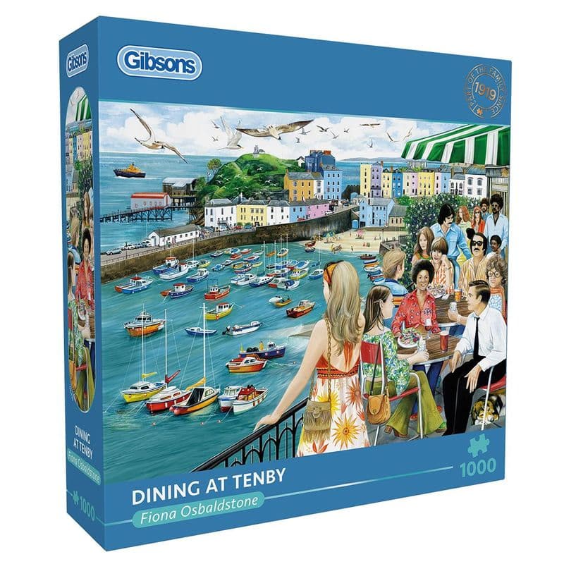 Dining At Tenby Gibsons 1000 Piece Jigsaw Puzzle