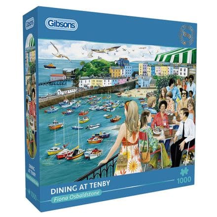 Dining At Tenby Gibsons 1000 Piece Jigsaw Puzzle
