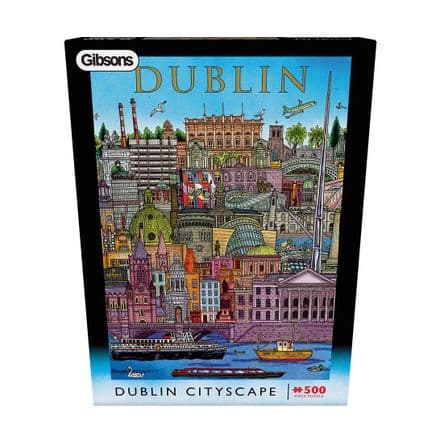 Dublin Cityscape Gibsons 500 Piece Jigsaw Puzzle