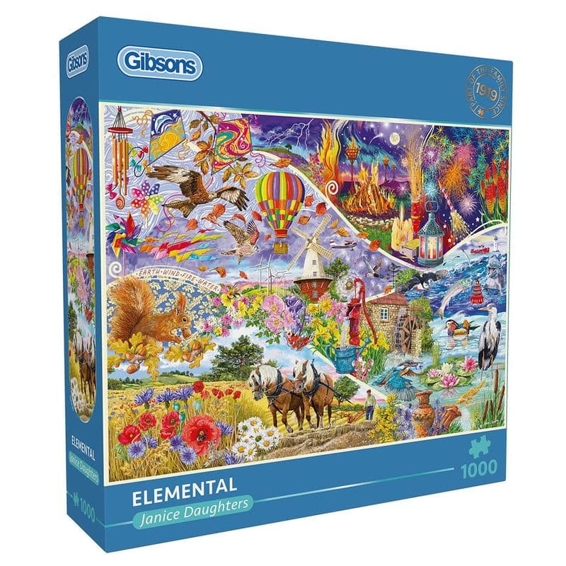 Elemental Gibsons 1000 Piece Jigsaw Puzzle