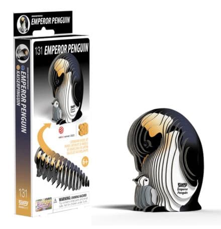 Emperor Penguin Eugy 3D Cardboard Model Kit