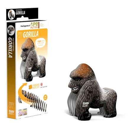 Gorilla Eugy 3D Cardboard Model Kit
