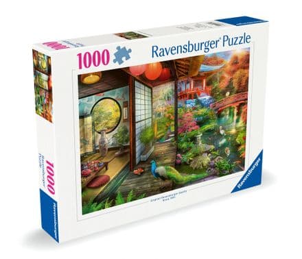 Japanese Garden Teahouse Ravensburger 1000 Piece Jigsaw Puzzle