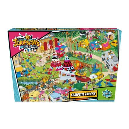 Jokesaws Campsite Capers Gibsons 1000 Piece Jigsaw Puzzle