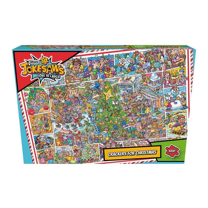 Jokesaws Crackers For Christmas Gibsons 1000 Piece Jigsaw Puzzle