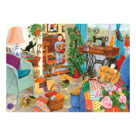 Kitten Chaos HOP 1000 Piece Jigsaw Puzzle