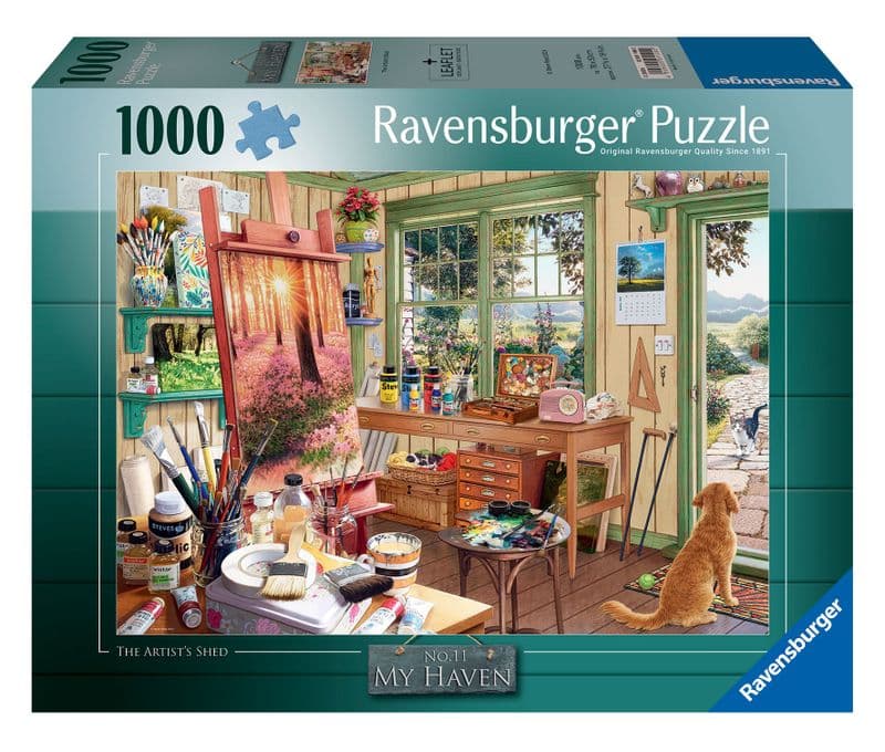 My Haven 11 The Artists Shed Ravensburger 1000 Piece Jigsaw Puzzle
