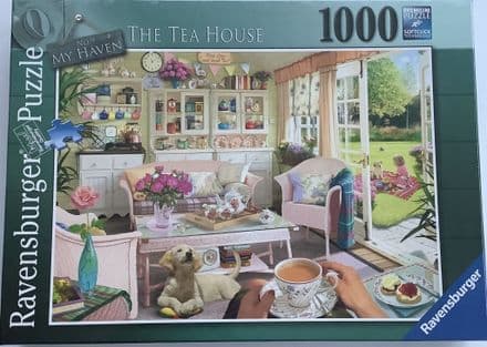 My Haven The Tea House Ravensburger 1000 Piece Jigsaw Puzzle