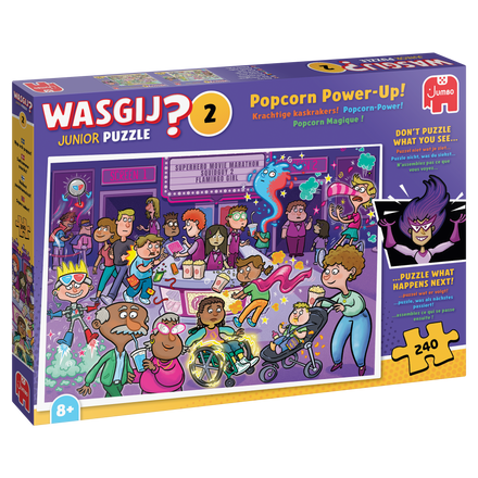 NEW Junior Wasgij #2 Popcorn Power Up 240 Piece Jigsaw Puzzle