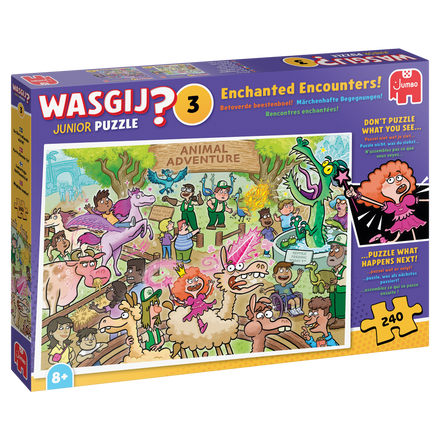 NEW Junior Wasgij #3 Enchanted Encounters 240 Piece Jigsaw Puzzle