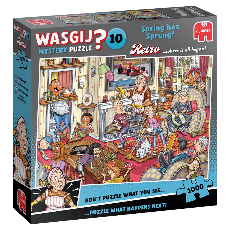 NEW Mystery 10 Retro Spring Has Sprung Wasgij 1000 Piece Jigsaw Puzzle