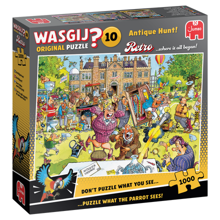 NEW Original 10 Retro Antique Hunt Wasgij 1000 Piece Jigsaw Puzzle