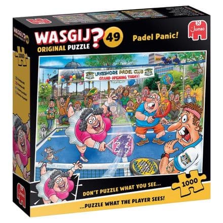NEW Original 49 Padel Panic Wasgij 1000 Piece Jigsaw Puzzle
