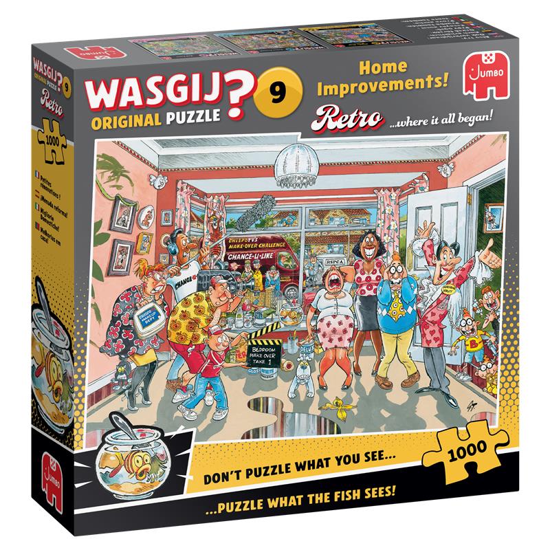 Original 9 Retro Home Improvements Wasgij 1000 Piece Jigsaw Puzzle