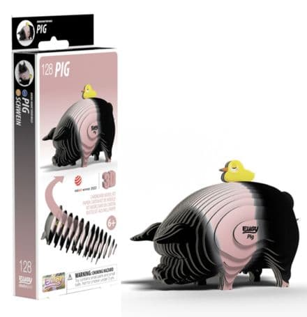 Pig Eugy 3D Cardboard Model Kit