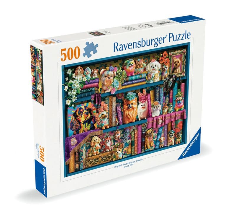 Precious Porcelain Pugs Ravensburger 500 Piece Jigsaw Puzzle