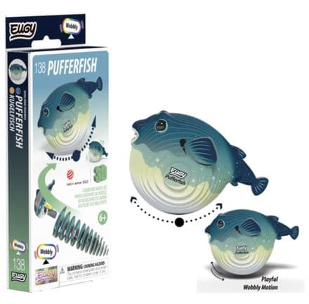 Pufferfish Eugy 3D Cardboard Model Kit