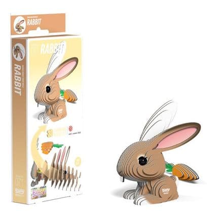 Rabbit Eugy 3D Cardboard Model Kit
