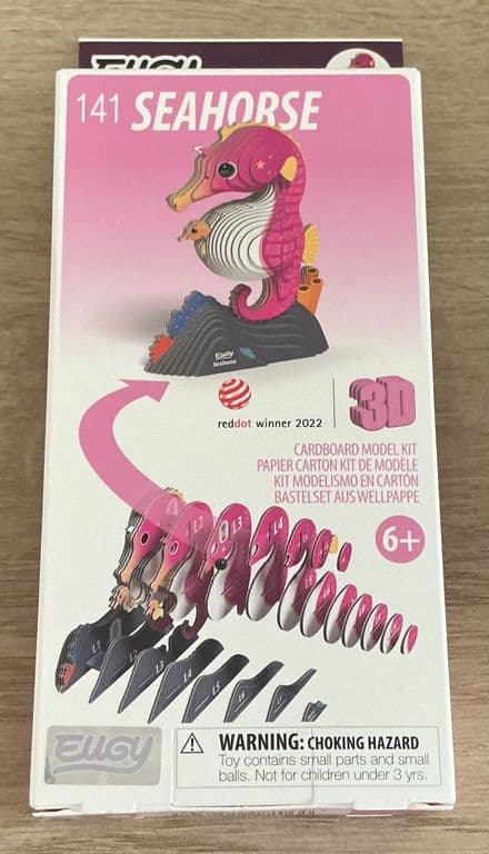 Seahorse Eugy 3D Cardboard Model Kit