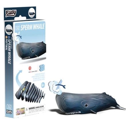 Sperm Whale Eugy 3D Cardboard Model Kit