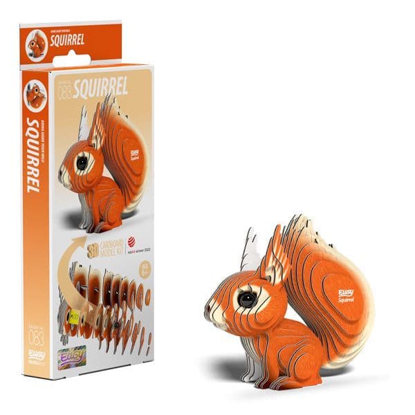 EUGY 087: Kit Modello 3D Gatto Zucca In Cartone | Gioco Creativo Per Bambini 6+ | Eco-biodegradabile - 2