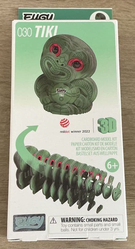 Tiki Eugy 3D Cardboard Model Kit