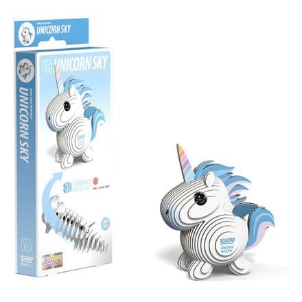 Unicorn Sky Eugy 3D Cardboard Model Kit