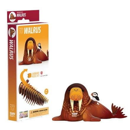 Walrus Eugy 3D Cardboard Model Kit
