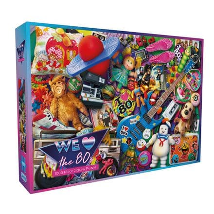 We Love The 80s Gibsons 1000 Piece Jigsaw Puzzle