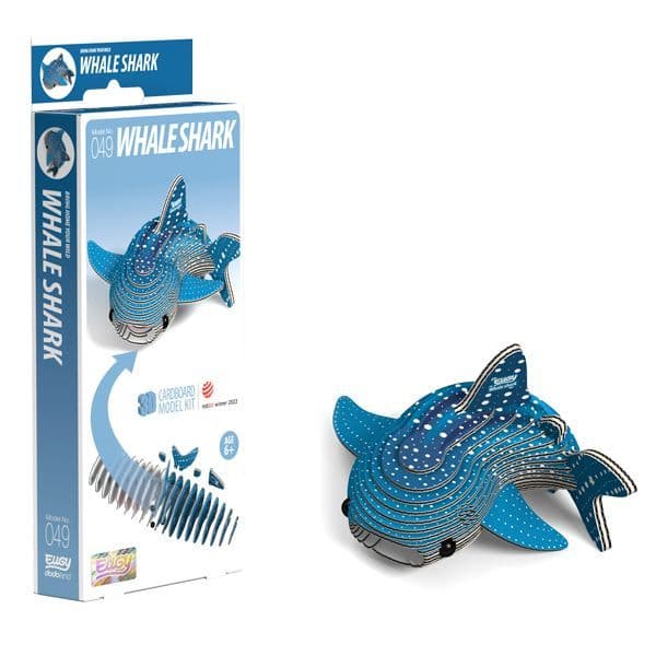 Whale Shark Eugy 3D Cardboard Model Kit
