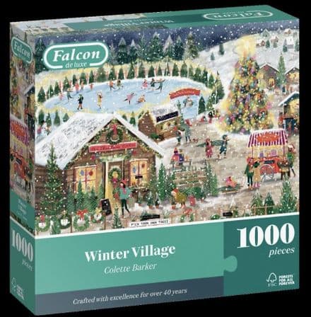 Winter Village Falcon 1000 Piece Jigsaw Puzzle