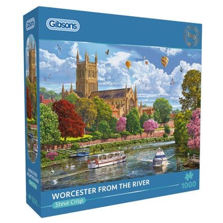 Worcester From The River Gibsons 1000 Piece Jigsaw Puzzle
