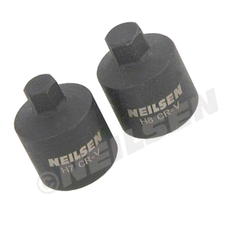 3/8 Dr Brake Caliper Socket Hex Alley Key Socket Bit Set 7mm & 8mm