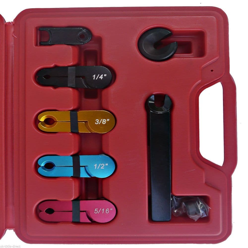 8pc Fuel Line Disconnect Kit with rubber rings