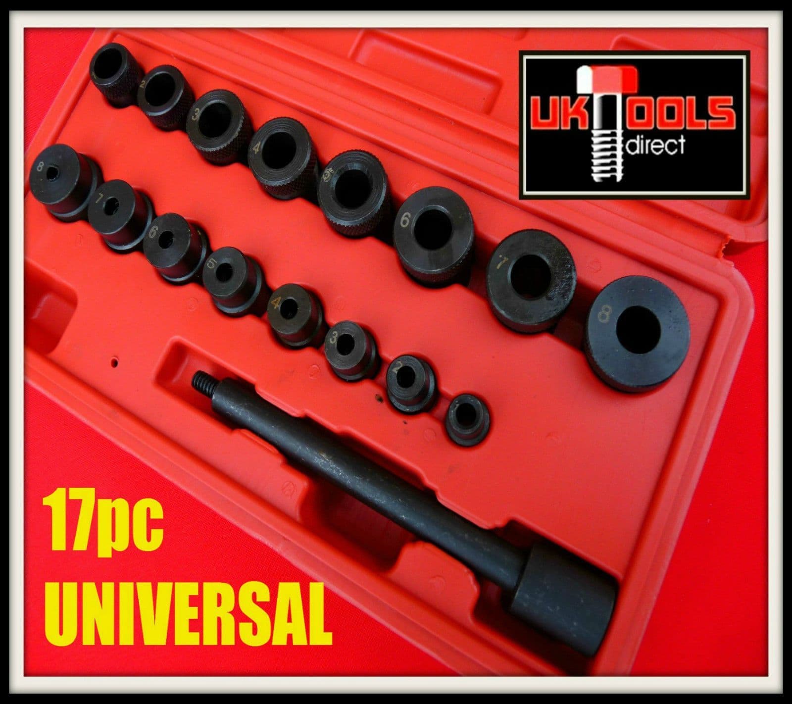Clutch Alignment Tool Kit Aligning Universal 17pc For All Cars & Vans
