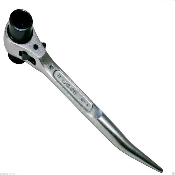 Ratchet Podger Scaffold Spanner Scaffolding Ratchet Wrench 19mm & 21mm