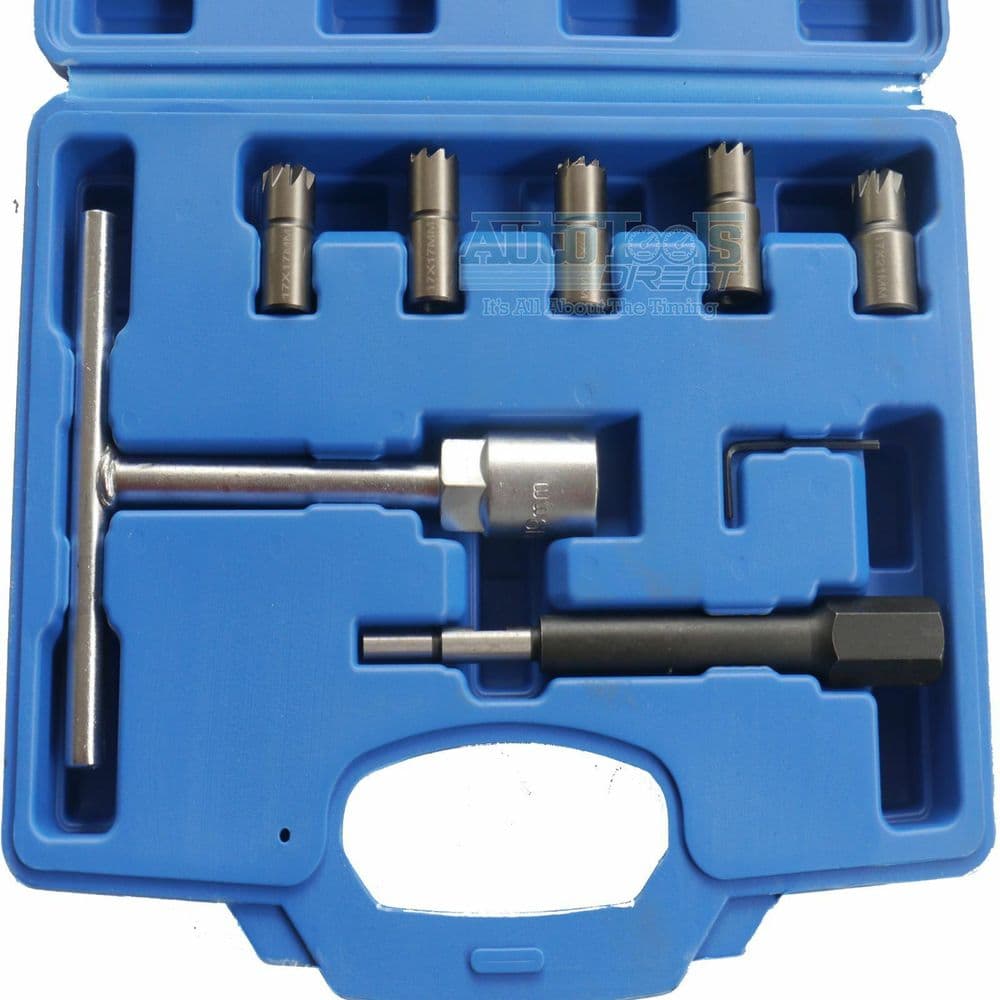 Universal Diesel Injector Seat Cutter Set 7pc Kit Delphi Bosch Cars Vans ReFace