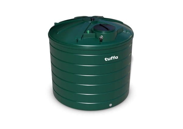 Tuffa 10000 Litre Circular Plastic Heating Oil Tank - Single Skin
