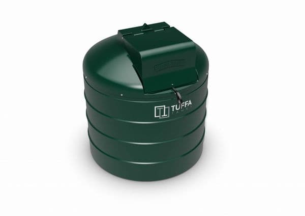 Tuffa 1400 Litre Circular Heating Oil Tank - Plastic Bunded