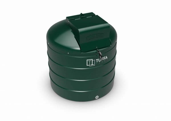 Tuffa 1400 Litre Circular Plastic Bunded Oil Tank - Fire Protected