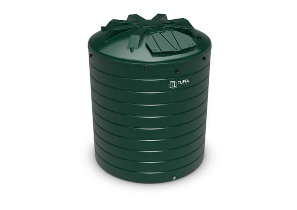 Tuffa 15000 Litre Circular Heating Oil Tank - Plastic Bunded