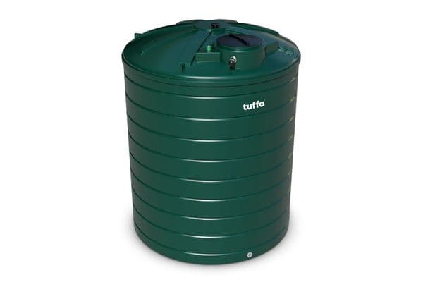Tuffa 15000 Litre Circular Plastic Heating Oil Tank - Single Skin
