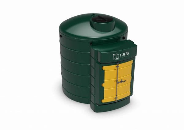 Tuffa 3500 Litre Circular Waste Oil Tank - Plastic Bunded