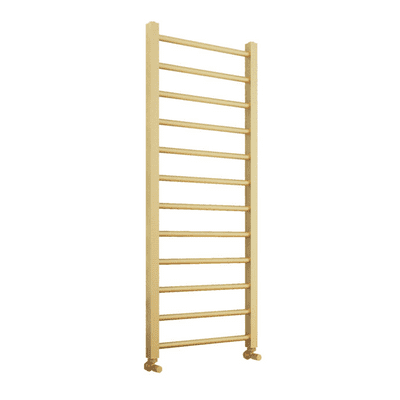 Scudo Vibe Towel Radiator 500 x 1200 Brushed Brass Finish