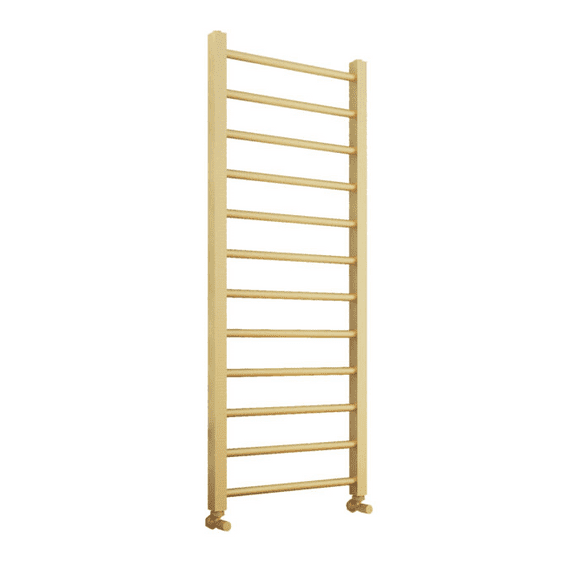 Scudo Vibe Towel Radiator 500 x 1200 Brushed Brass Finish