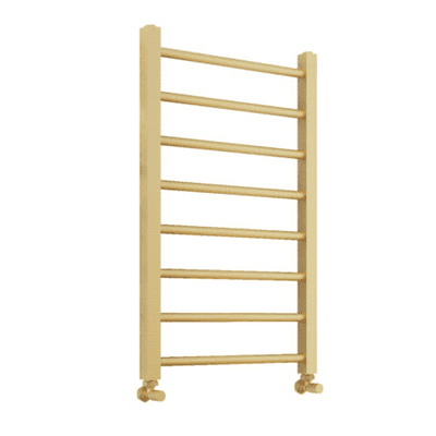 Scudo Vibe Towel Radiator 500 x 800 Brushed Brass Finish