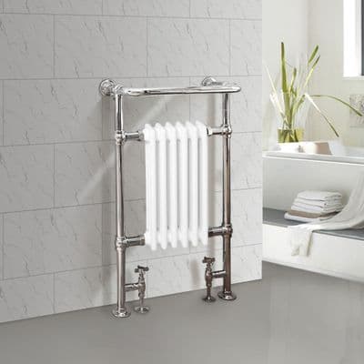 Traditional Victorian Heated Towel Rail Radiator 952 x 568mm
