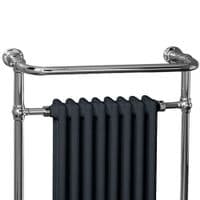 Victorian Anthracite Traditional Heated Towel Radiator 952mm x 659mm